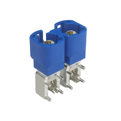 2x4Pin FAKRA HSD Connector Double C Coding Blue Color For PCB Mount