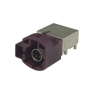 FAKRA HSD Connector Coaxial Right Angle Type PCB Mount For BMW